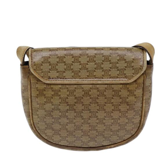 CELINE Macadam Canvas Shoulder Bag Coated Canvas Beige - Picture 3 of 12